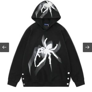 aelfric eden black spider hoodie